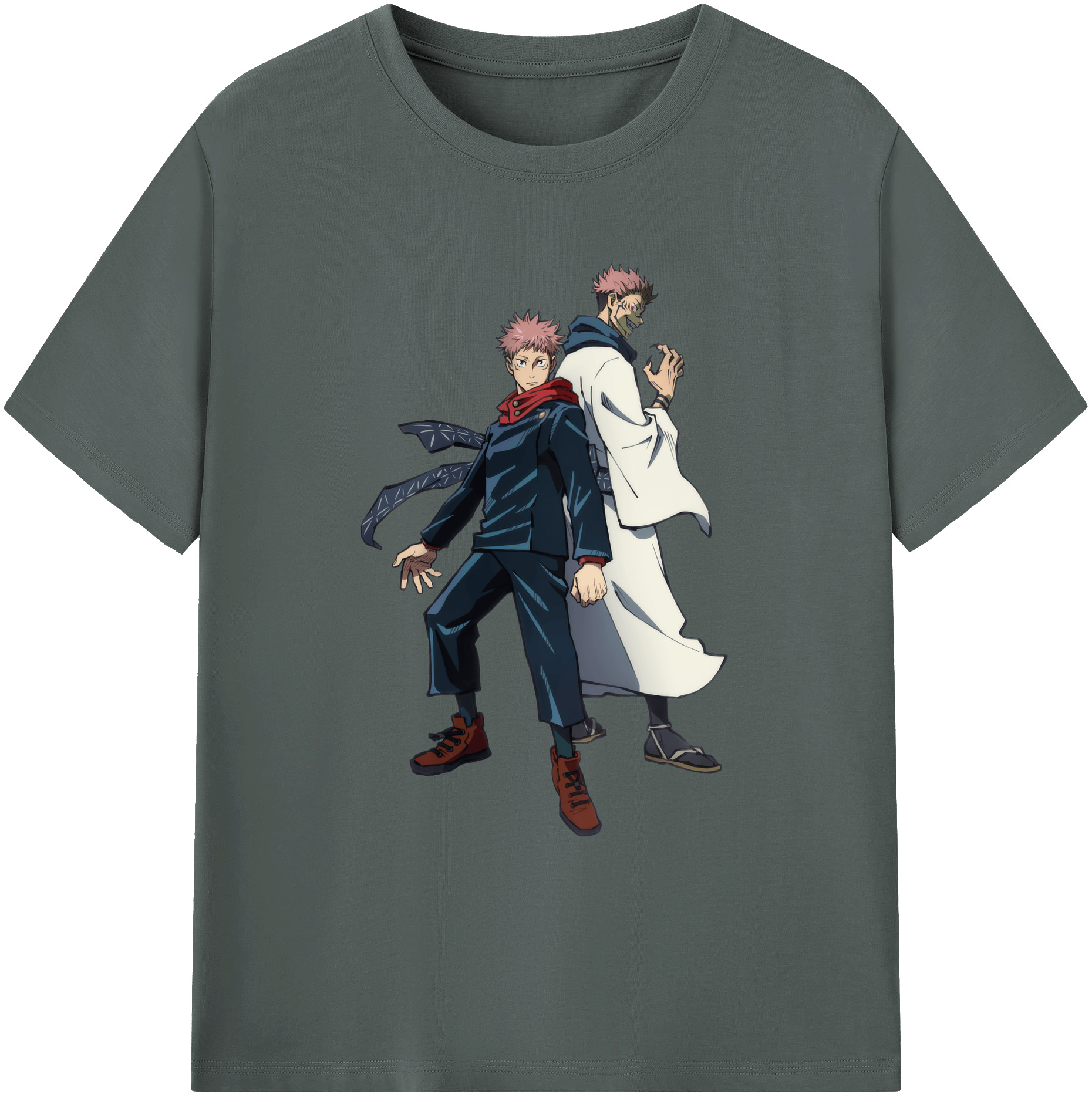 （画像用） 呪術廻戦 Jujutsu Kaisen 綿100％ メンズ半袖Tシャツ｜肌触りやわらか＆通気性